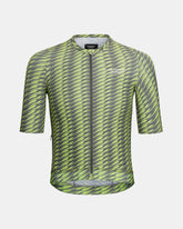 Men's Solitude Jersey — Dark Moss / Lime Green