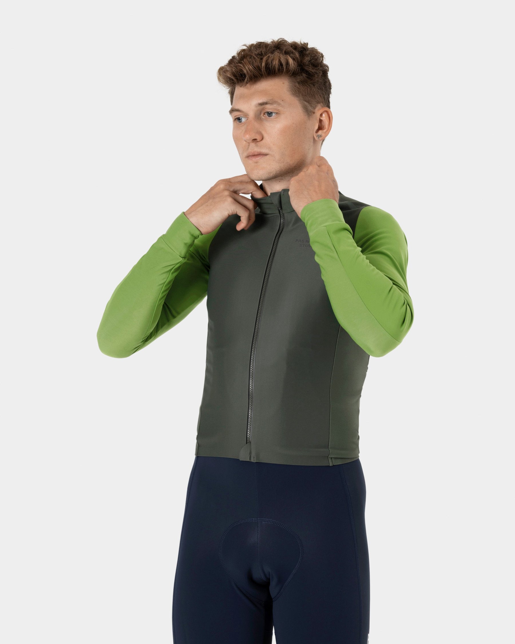 Men's Mechanism Thermal Long Sleeve Jersey — Ivy Green